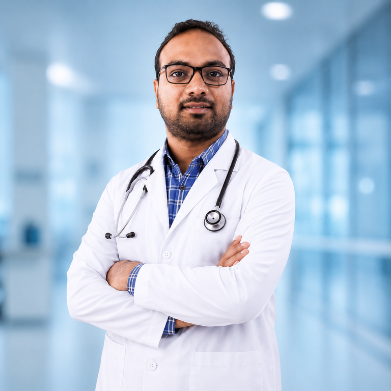 Portrait of Dr Nandikonda Abhinay Reddy, Cardiology specialist at Wellness Hospitals